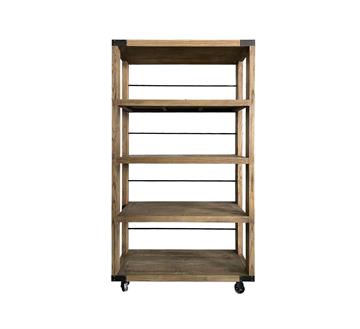 Reol i Elmetræ L115xH205xD45cm  <SPAN STYLE='color:#d0121a;'>FORUDBESTIL</SPAN>